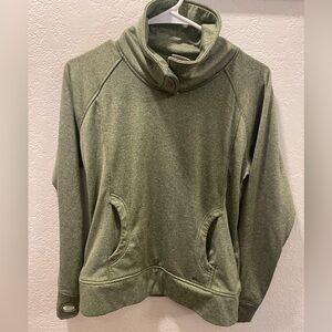 Kavu Olive Green Cowl Neck Pullover Sweater